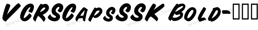 VCRSCapsSSK Bold字体转换